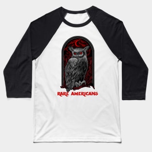 The Moon Owl Rare Americans Baseball T-Shirt